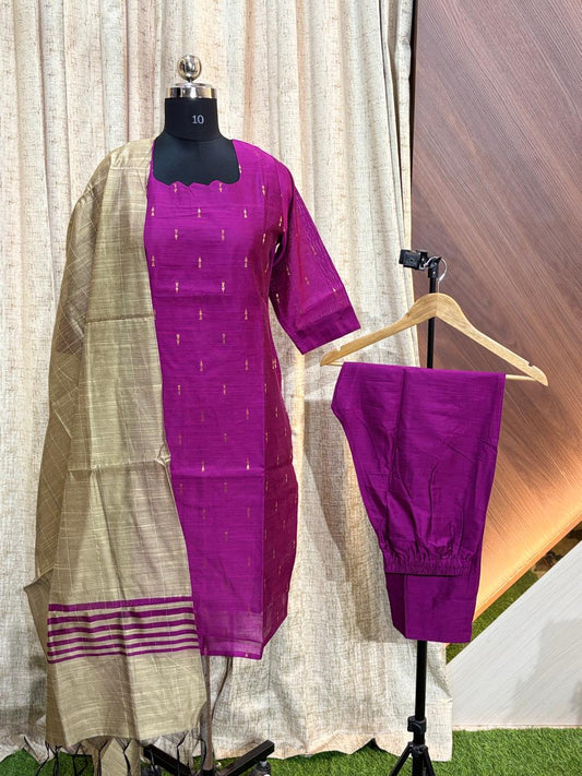 Raw Silk Kurti SET  - CSK71