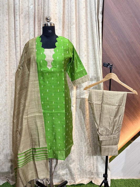 Raw Silk Kurti SET  - CSK75