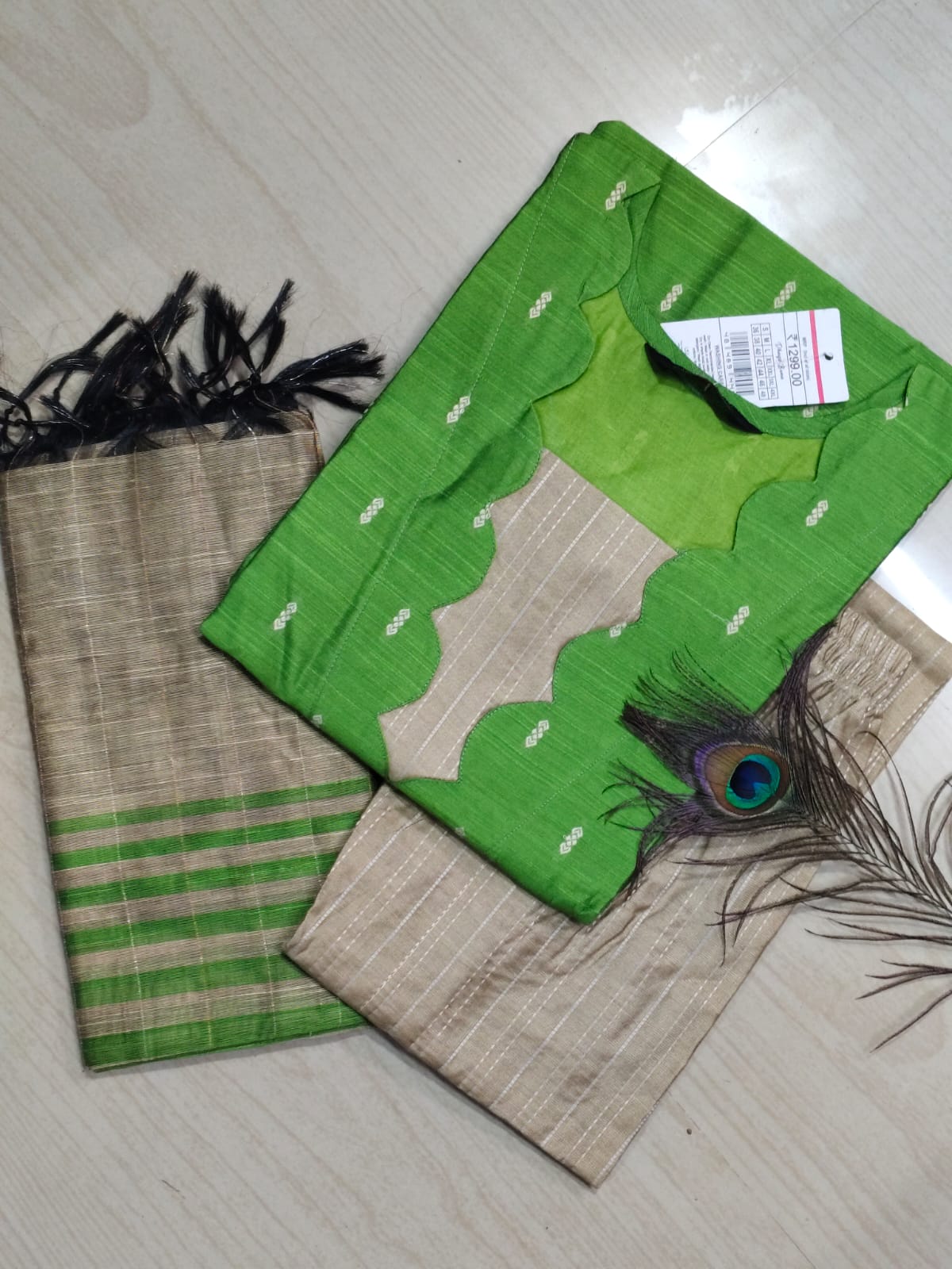 Raw Silk Kurti SET  - CSK75