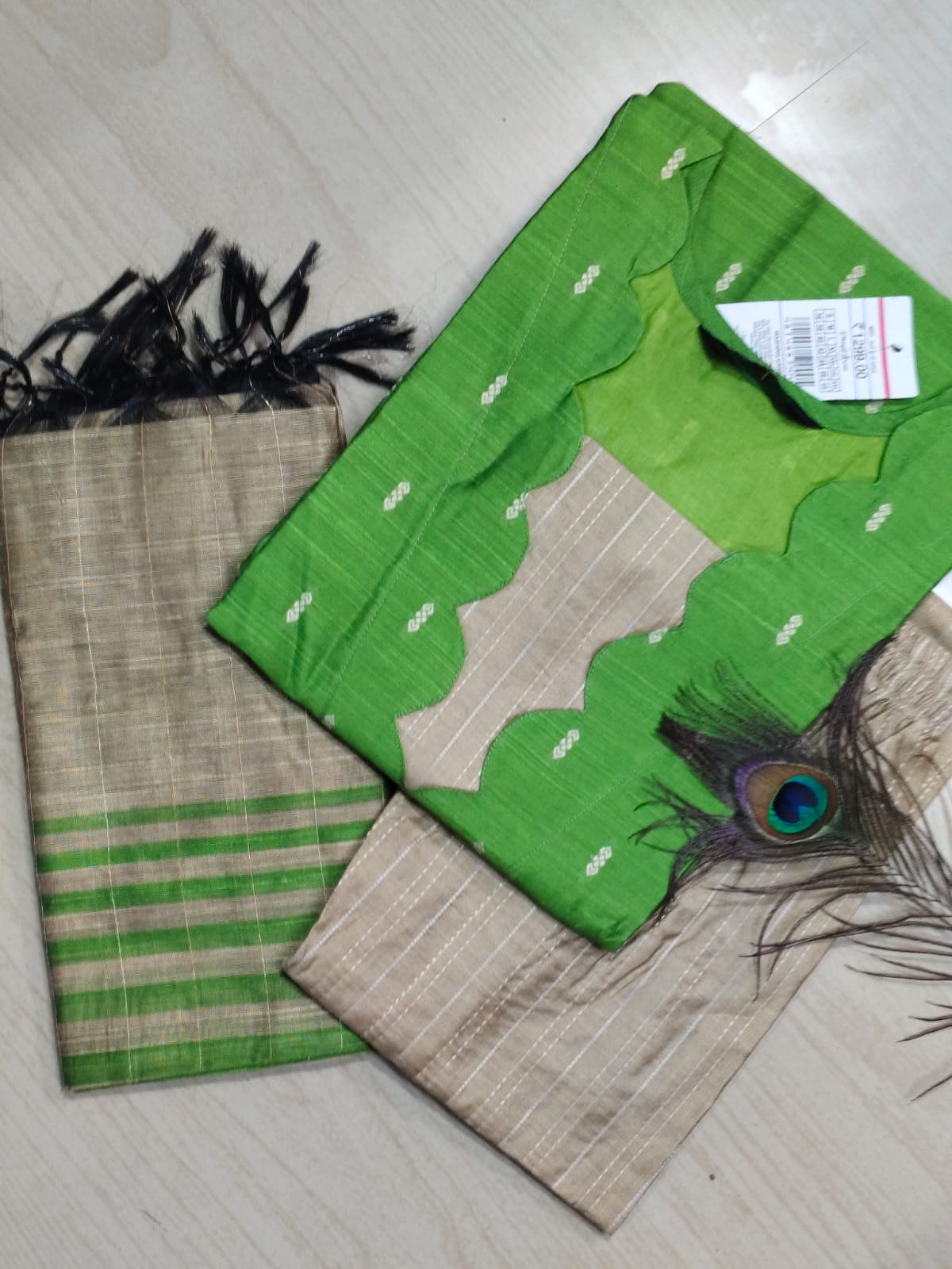 Raw Silk Kurti SET  - CSK75