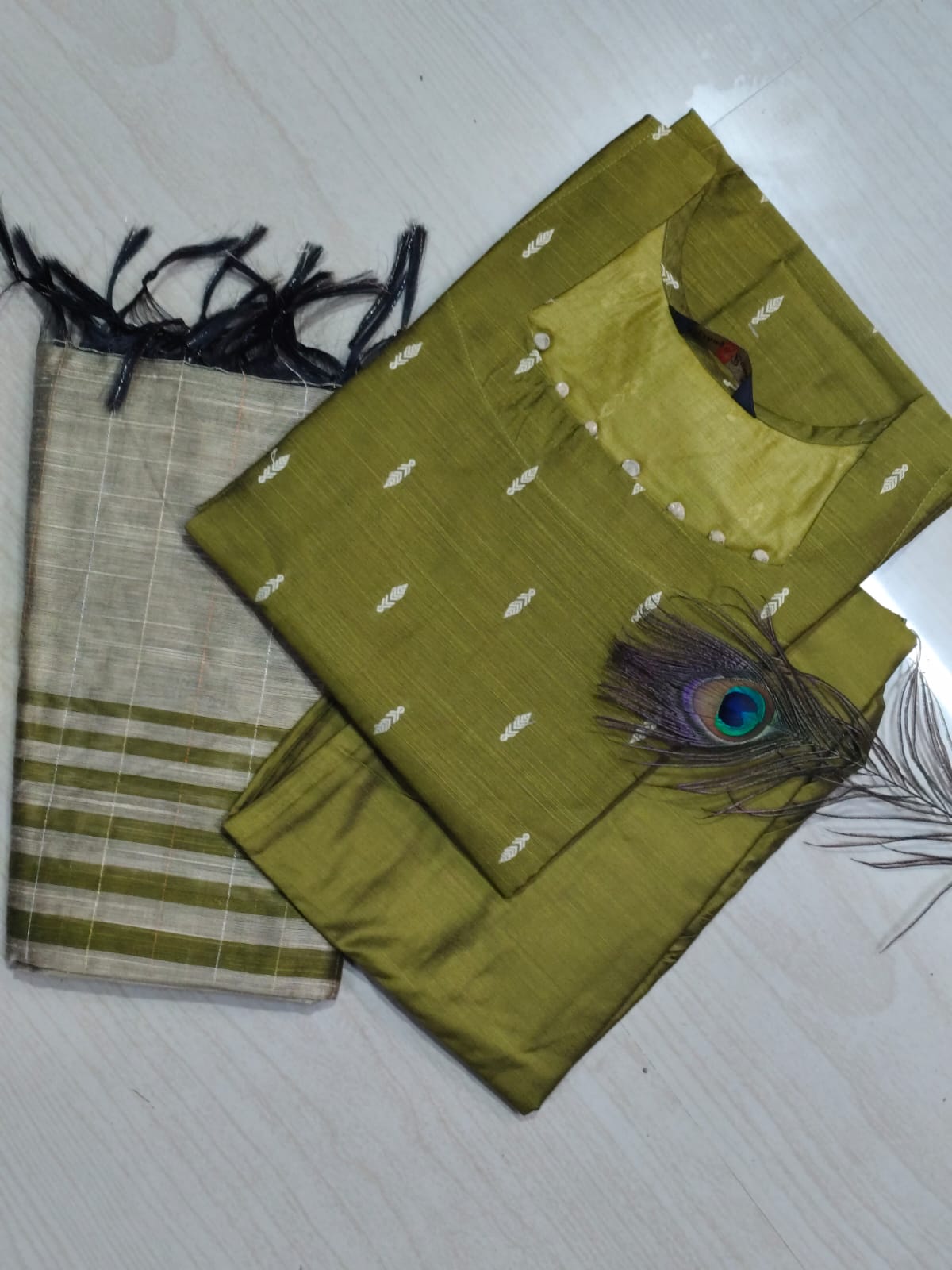 Raw Silk Kurti SET  - CSK73