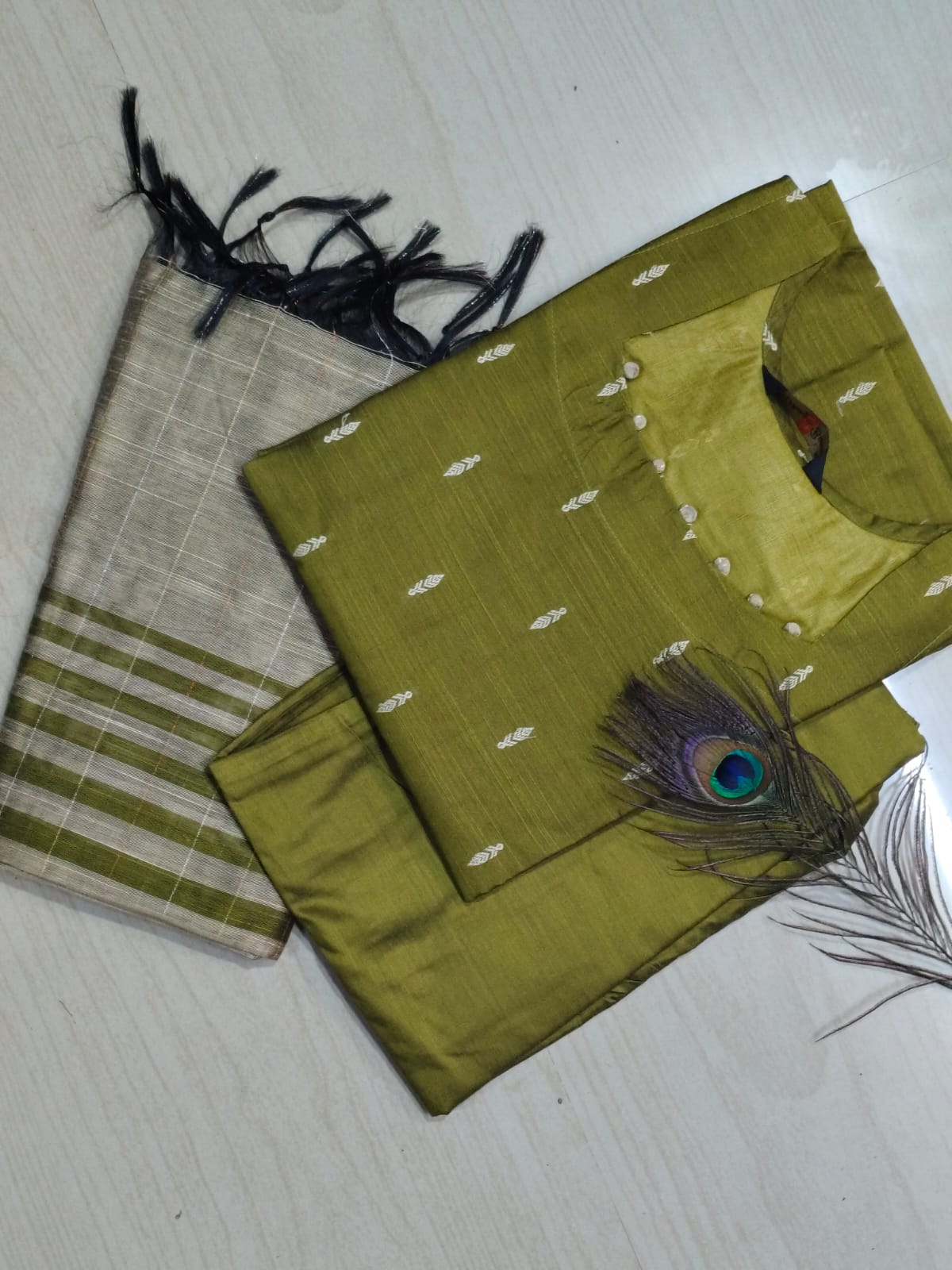 Raw Silk Kurti SET  - CSK73