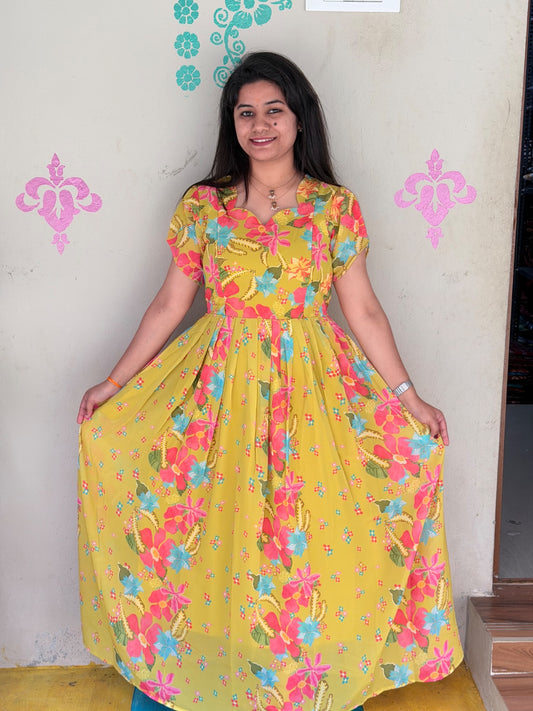 Georgette Feeding Frock GEF26 - 10 to 15 DAYS DLVRY