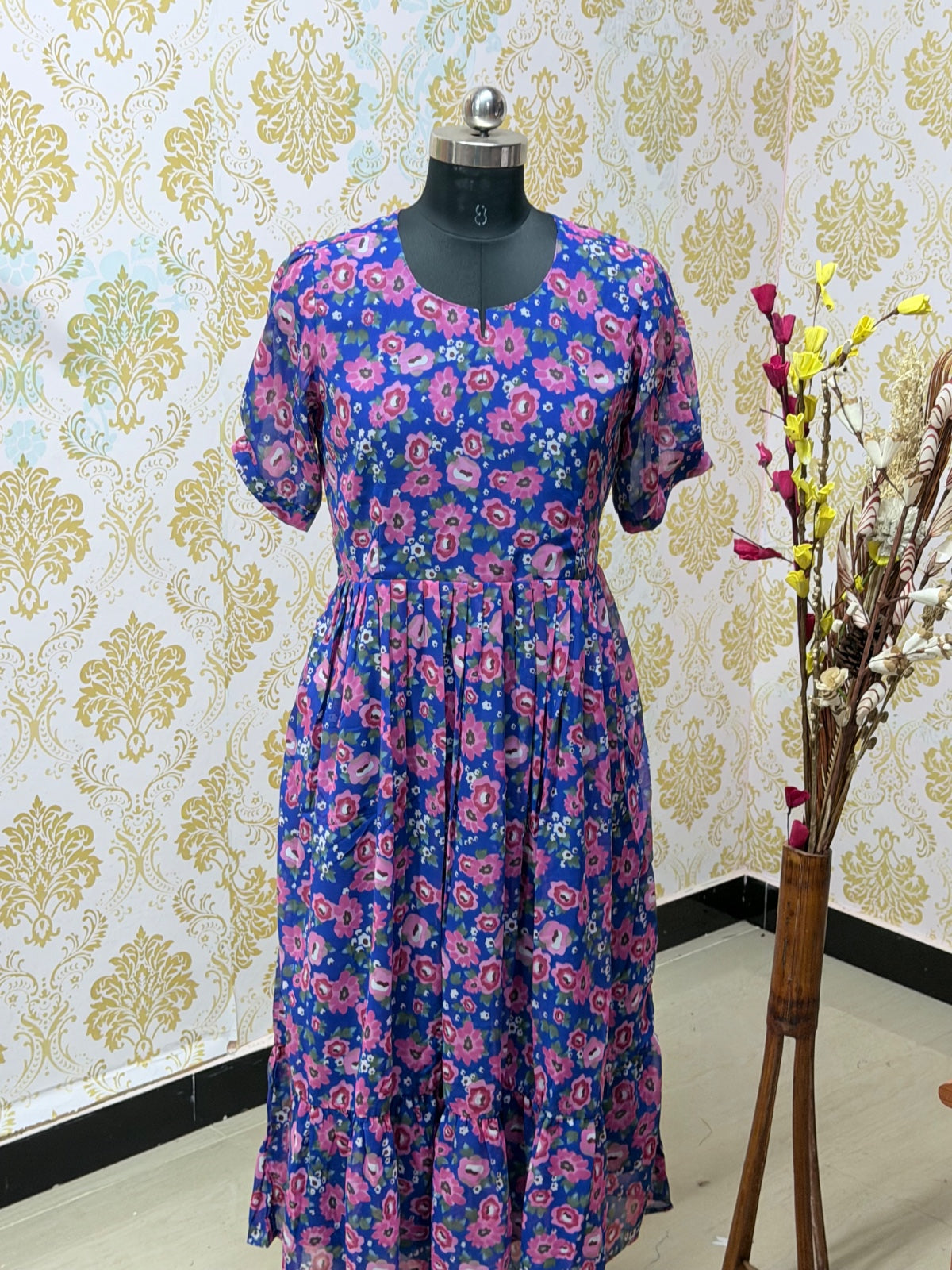 Georgette Floral Frock GFF26