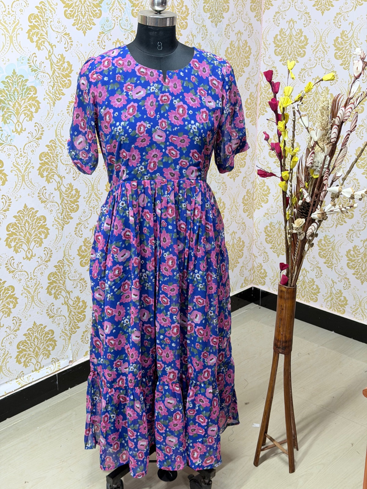 Georgette Floral Frock GFF26
