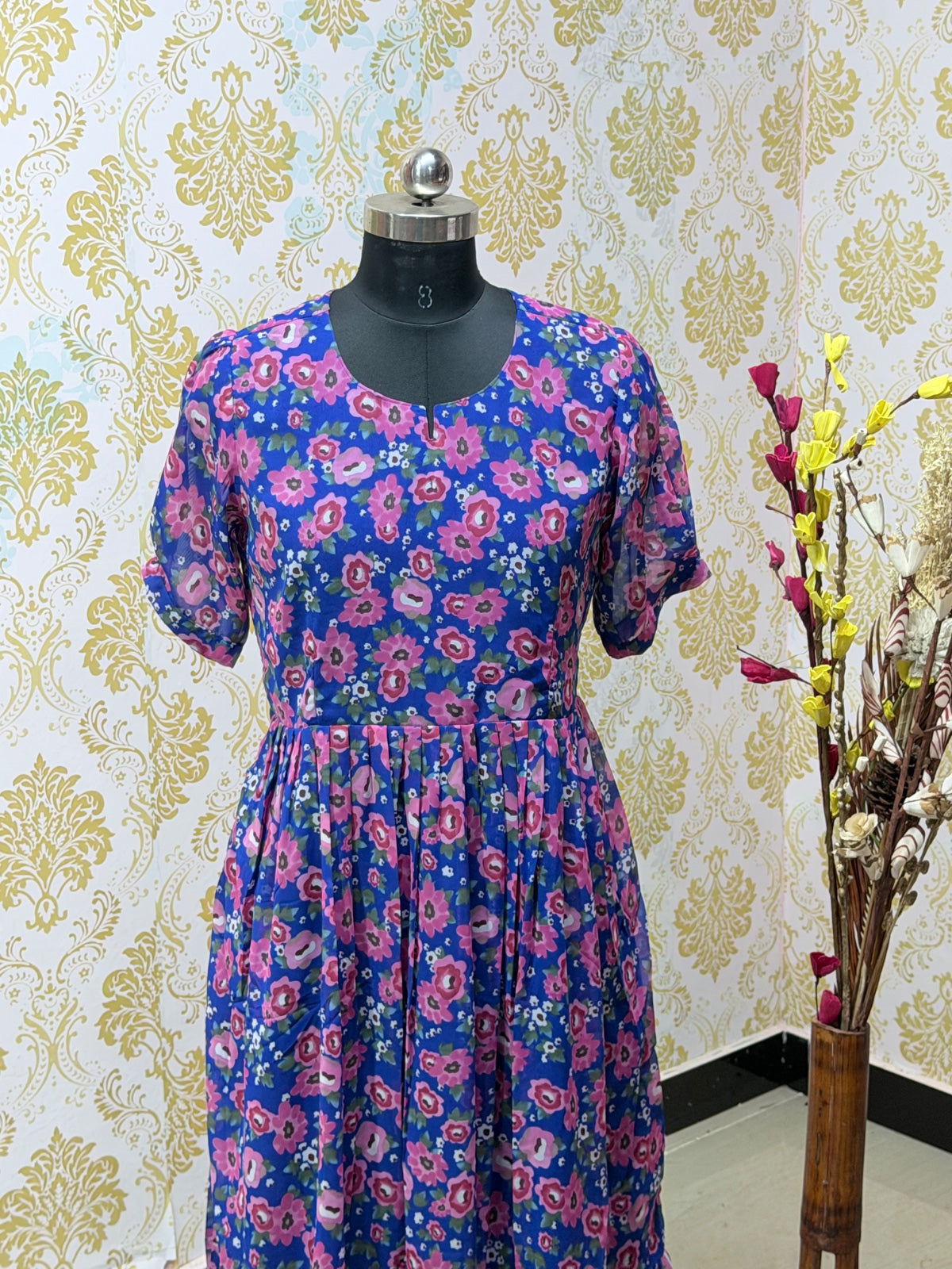 Georgette Floral Frock GFF26
