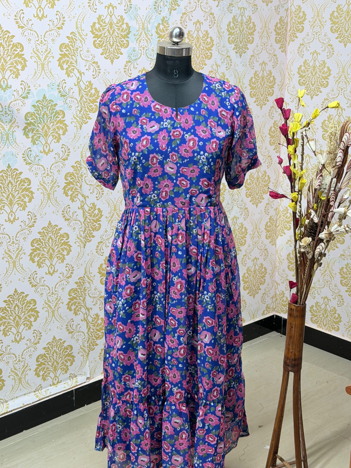 Georgette Floral Frock GFF26