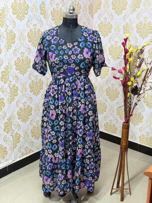 Georgette Floral Frock GFF25