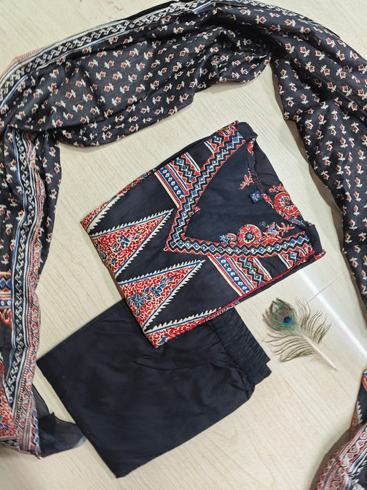 Cotton Floral Anarkali - CA37