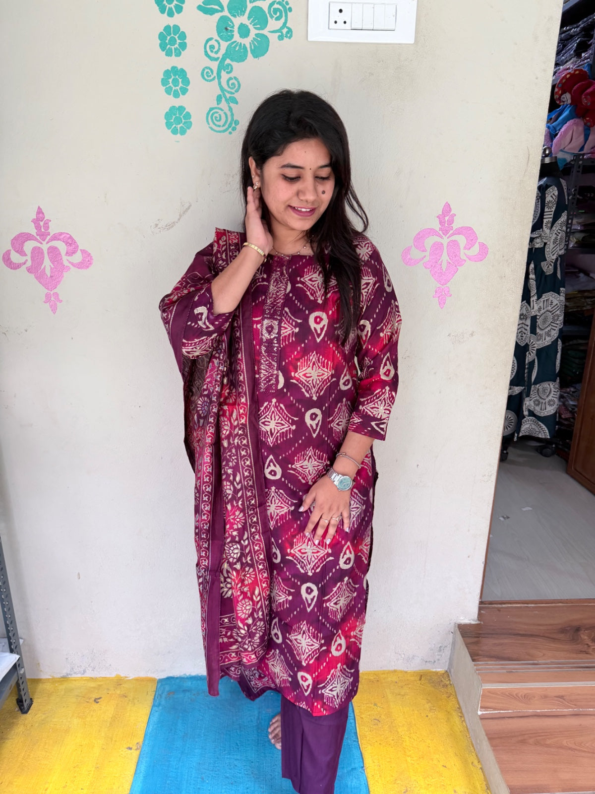 Premium Shiny Vetican Silk Kurti - SVK40