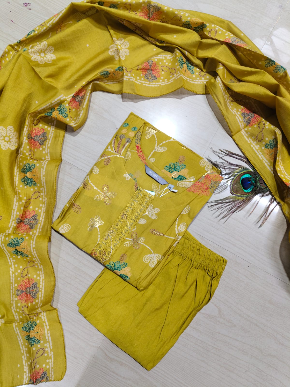 Premium Shiny Vetican Silk Kurti - SVK43