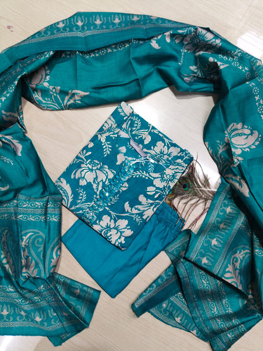 Premium Shiny Vetican Silk Kurti - SVK44