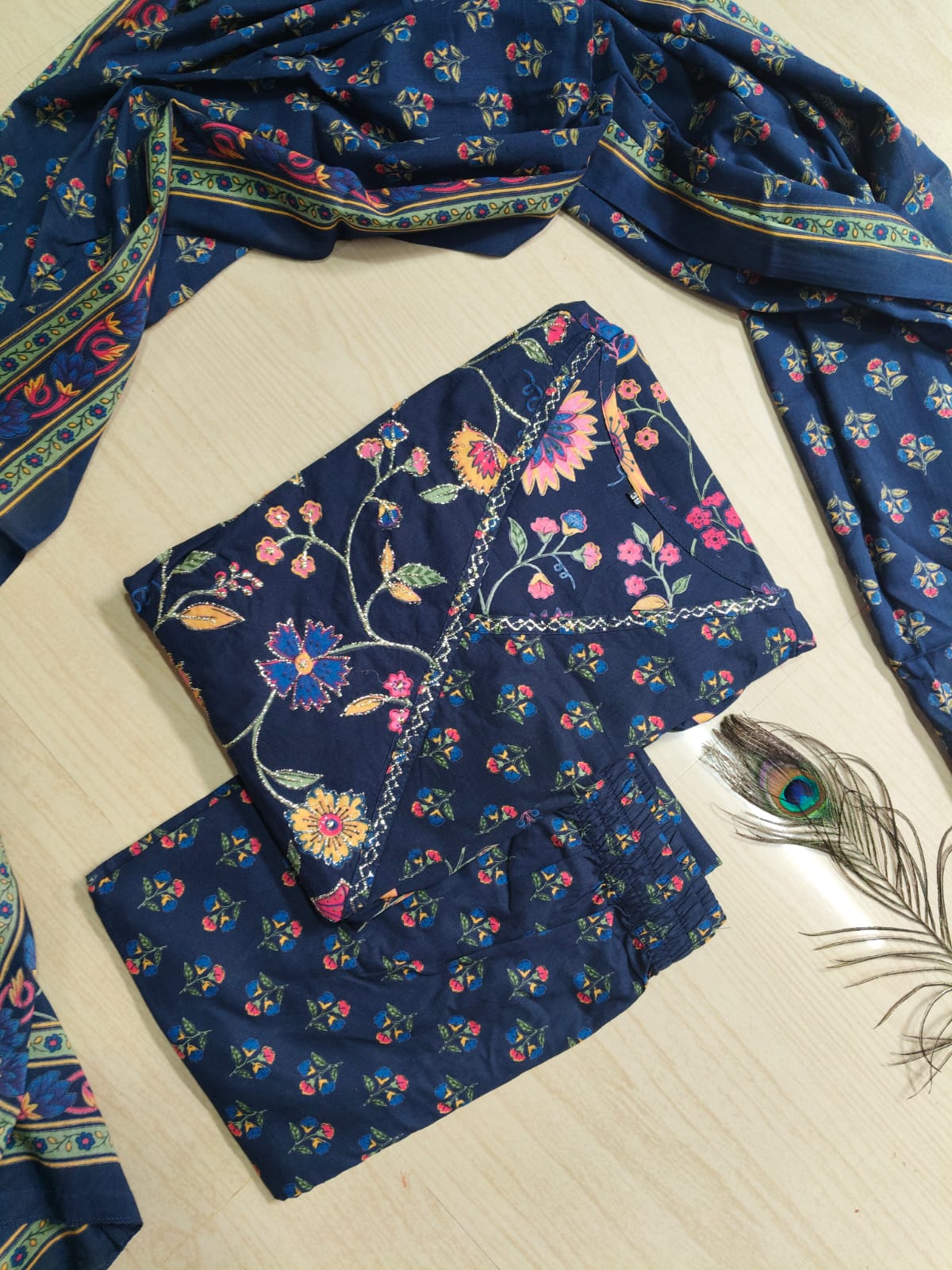 Cotton Floral Anarkali - CA43