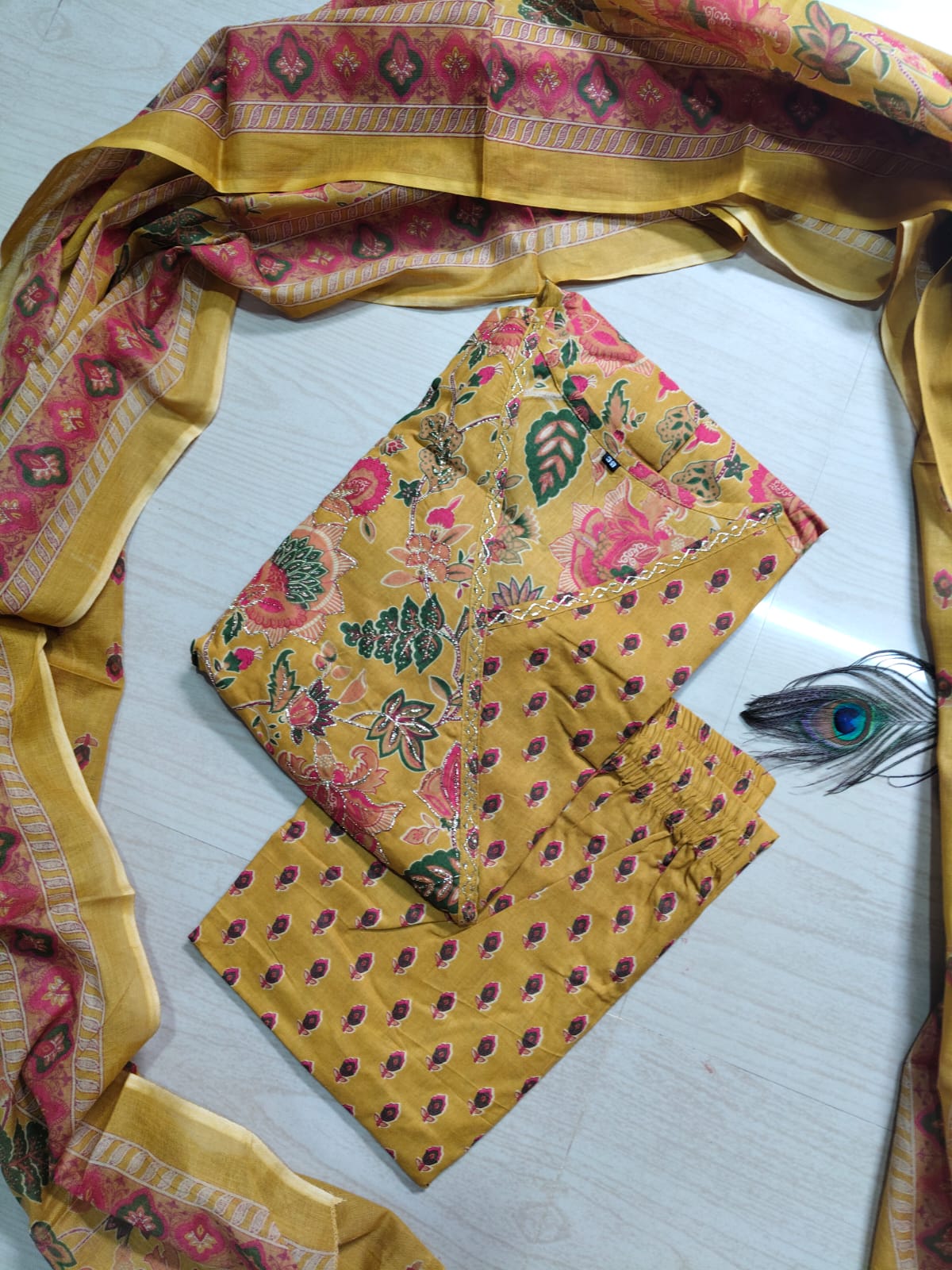 Cotton Floral Anarkali - CA40