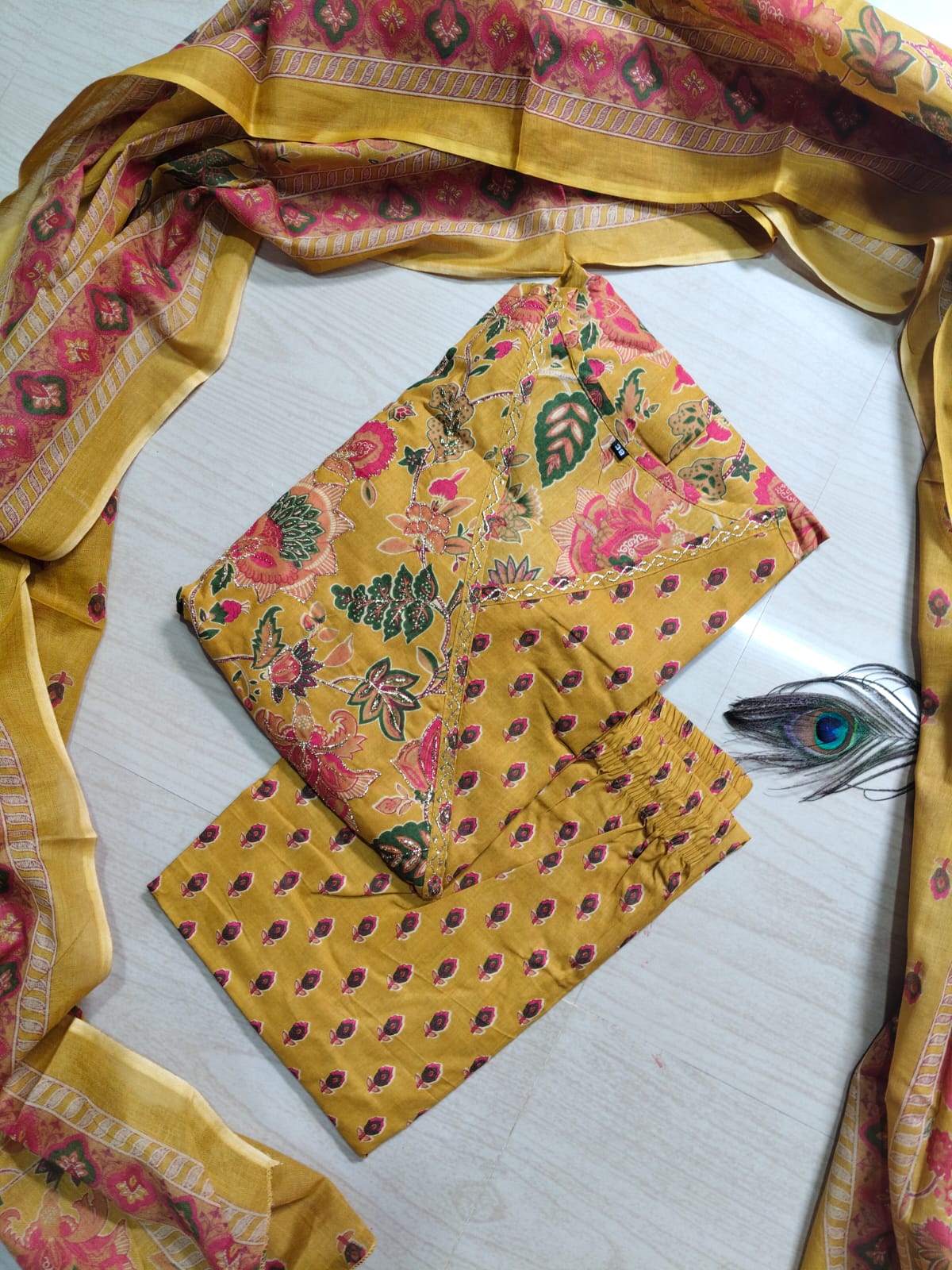 Cotton Floral Anarkali - CA40