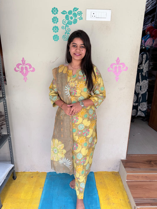 Premium Shiny Vetican Silk Kurti - SVK48