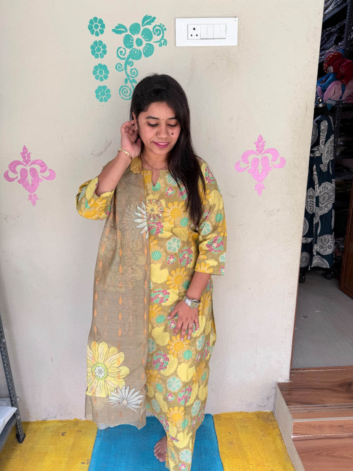 Premium Shiny Vetican Silk Kurti - SVK48