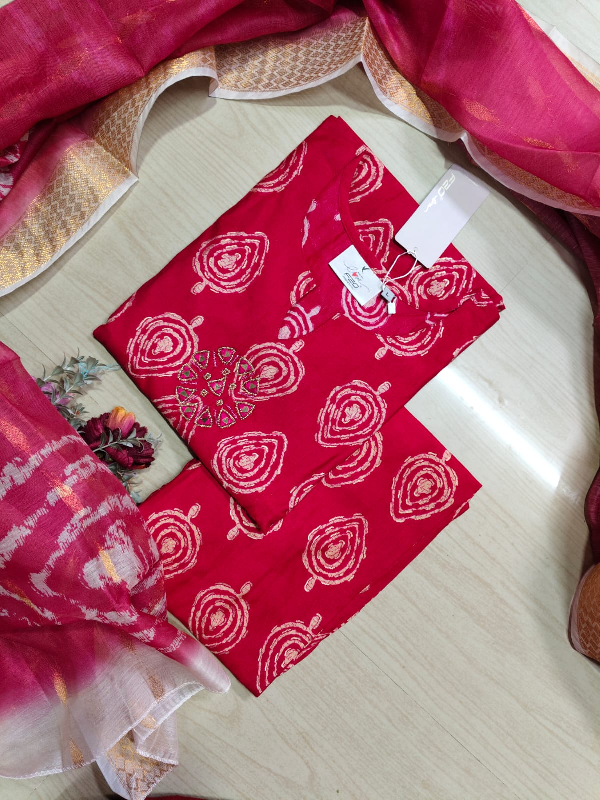 Premium Shiny Vetican Silk Kurti - SVK45