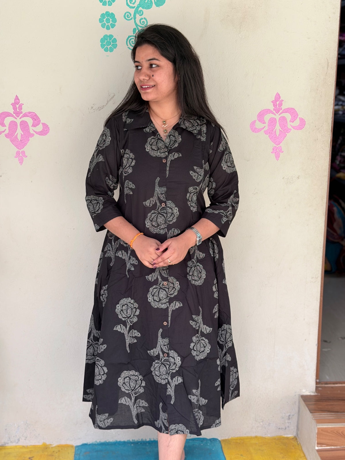 Cotton collar neck Frock  CCF03