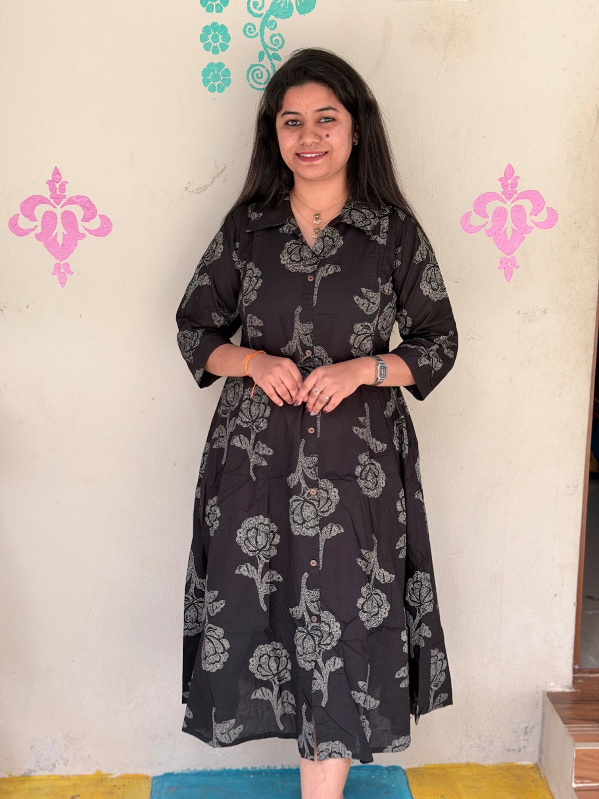 Cotton collar neck Frock  CCF03