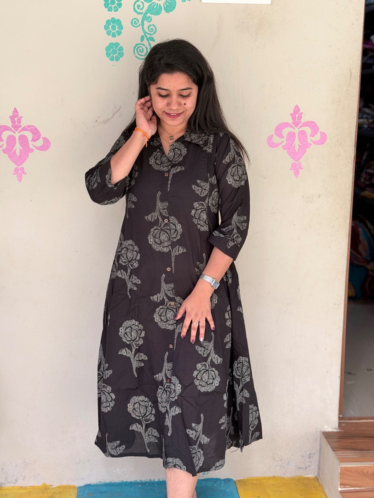 Cotton collar neck Frock  CCF03