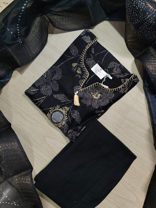 Premium Shiny Vetican Silk Kurti - SVK50