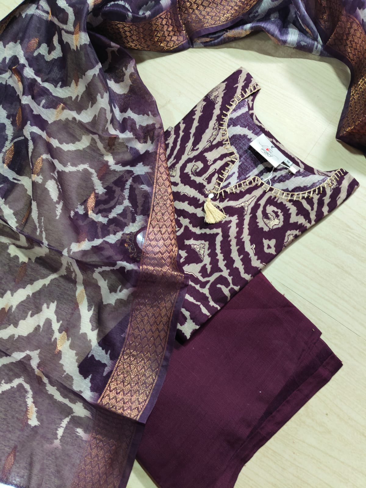 Premium Shiny Vetican Silk Kurti - SVK53