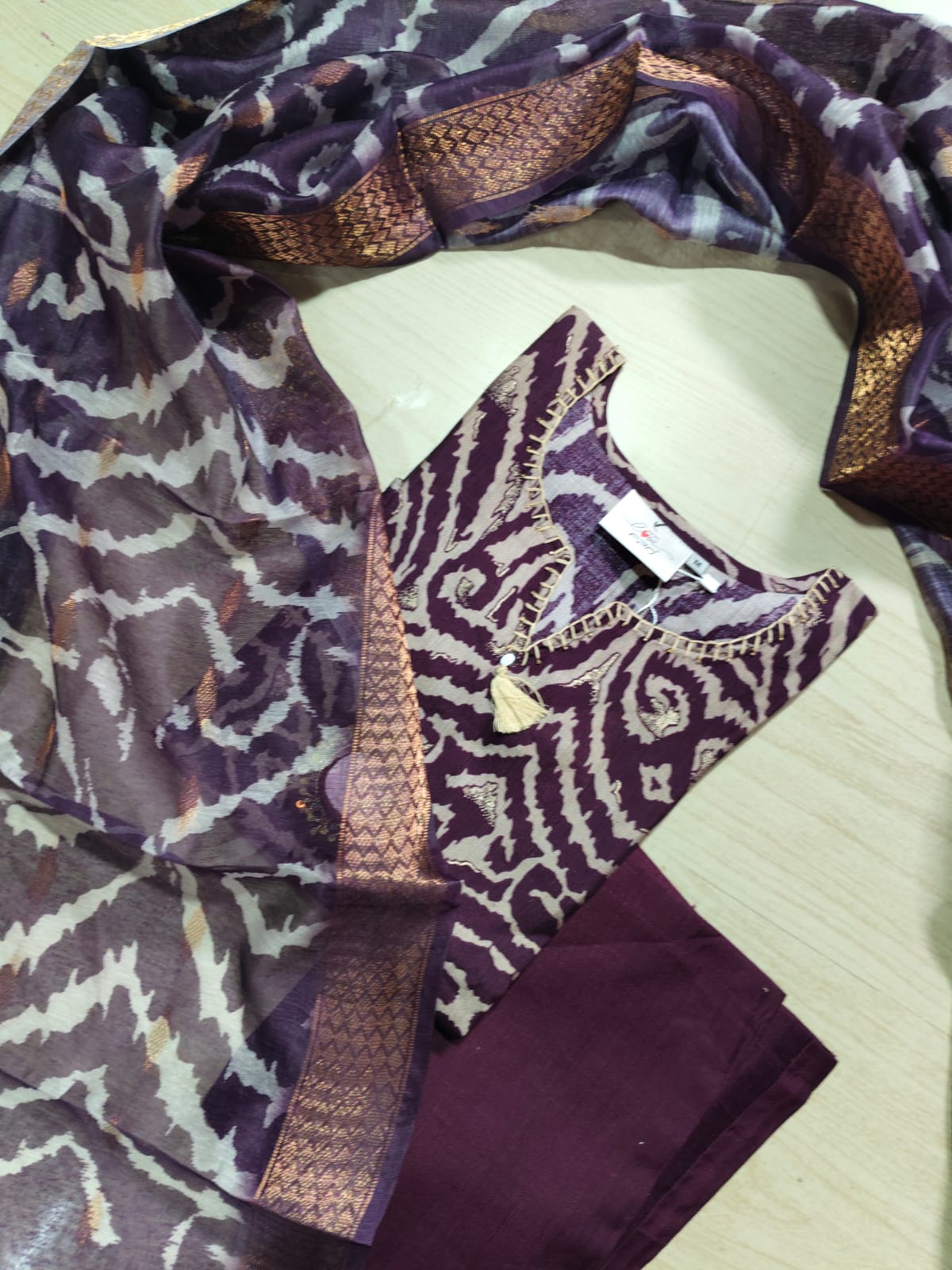 Premium Shiny Vetican Silk Kurti - SVK53