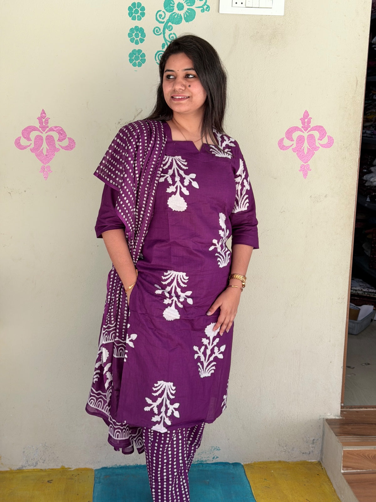 Petals Dupatta Sets  FDS196