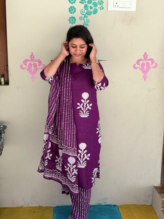 Petals Dupatta Sets  FDS196