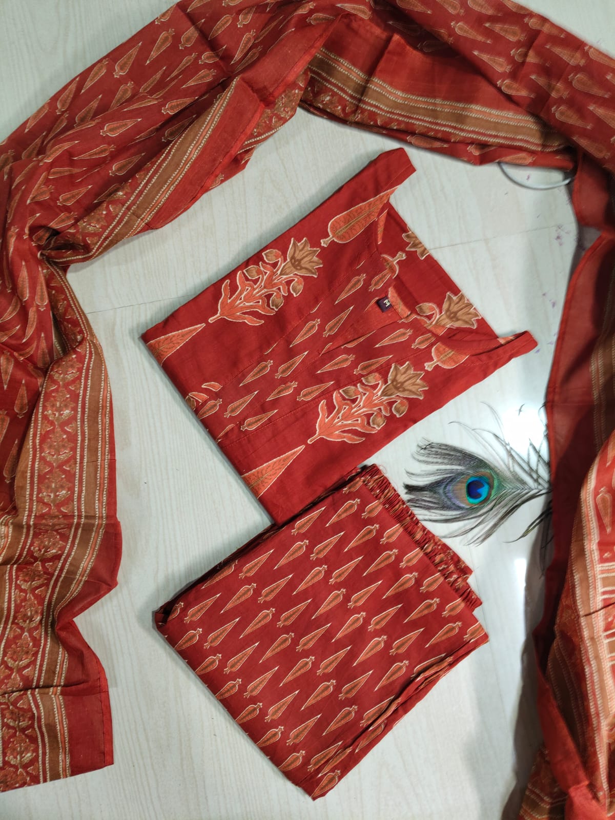 Petals Dupatta Sets  FDS214
