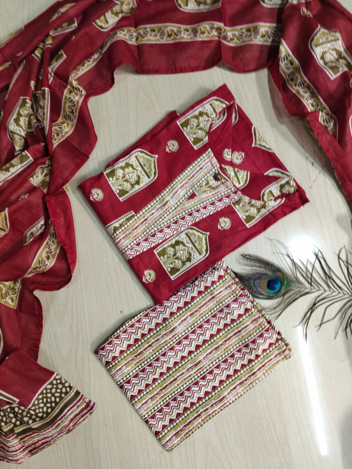 Petals Dupatta Sets  FDS215