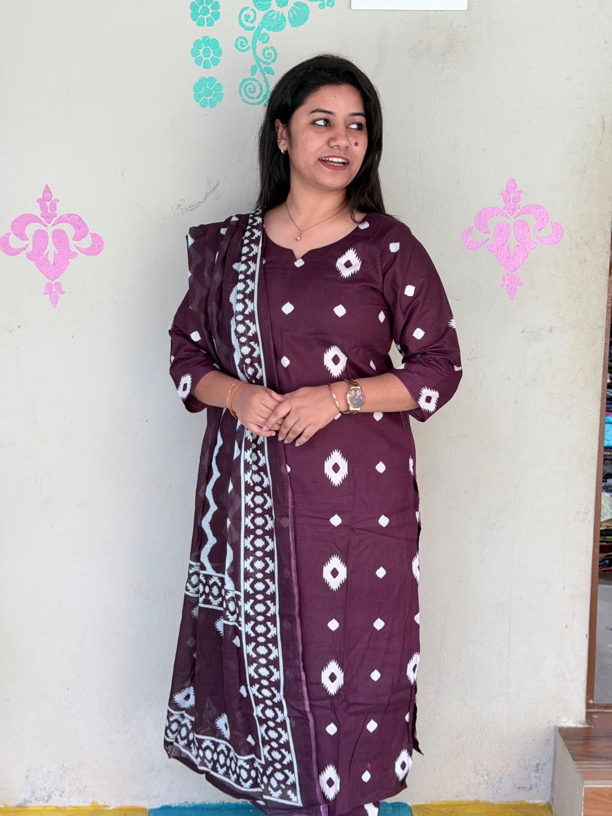 Petals Dupatta Sets  FDS229