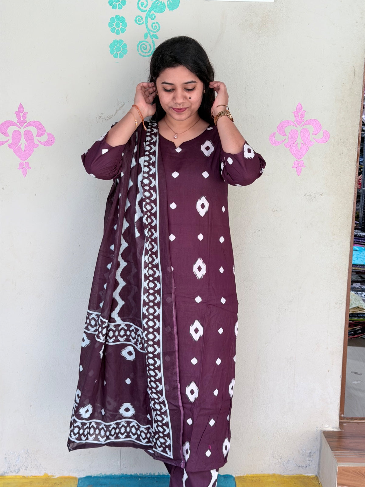 Petals Dupatta Sets  FDS229