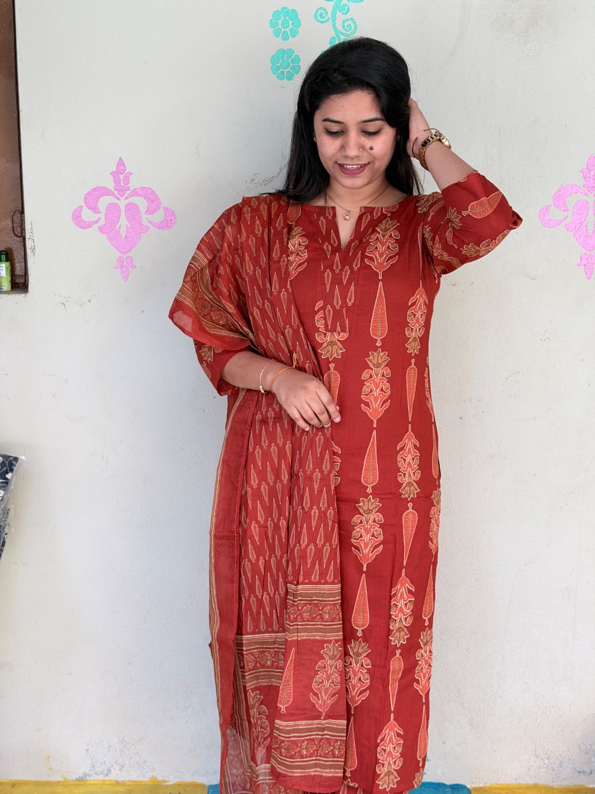 Petals Dupatta Sets  FDS214