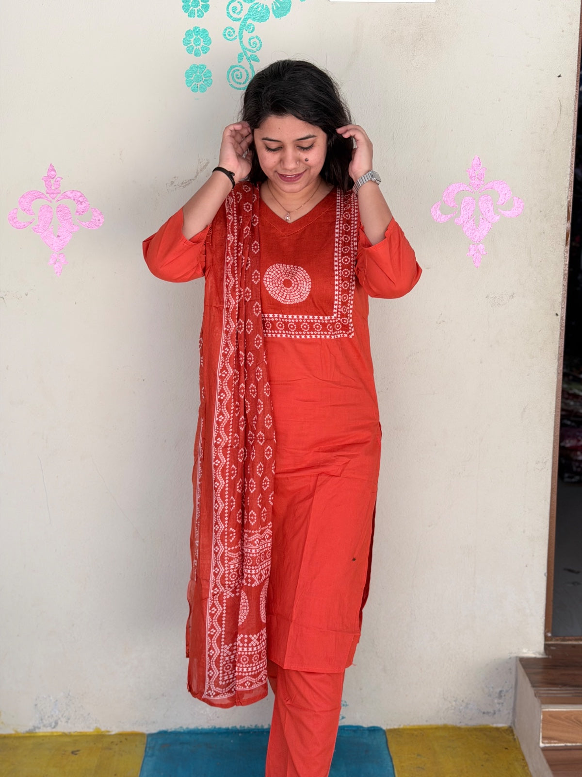 Jaipur Cotton Kurti Set - JKS01 (Check Our Size Chart Before Placing the Order)