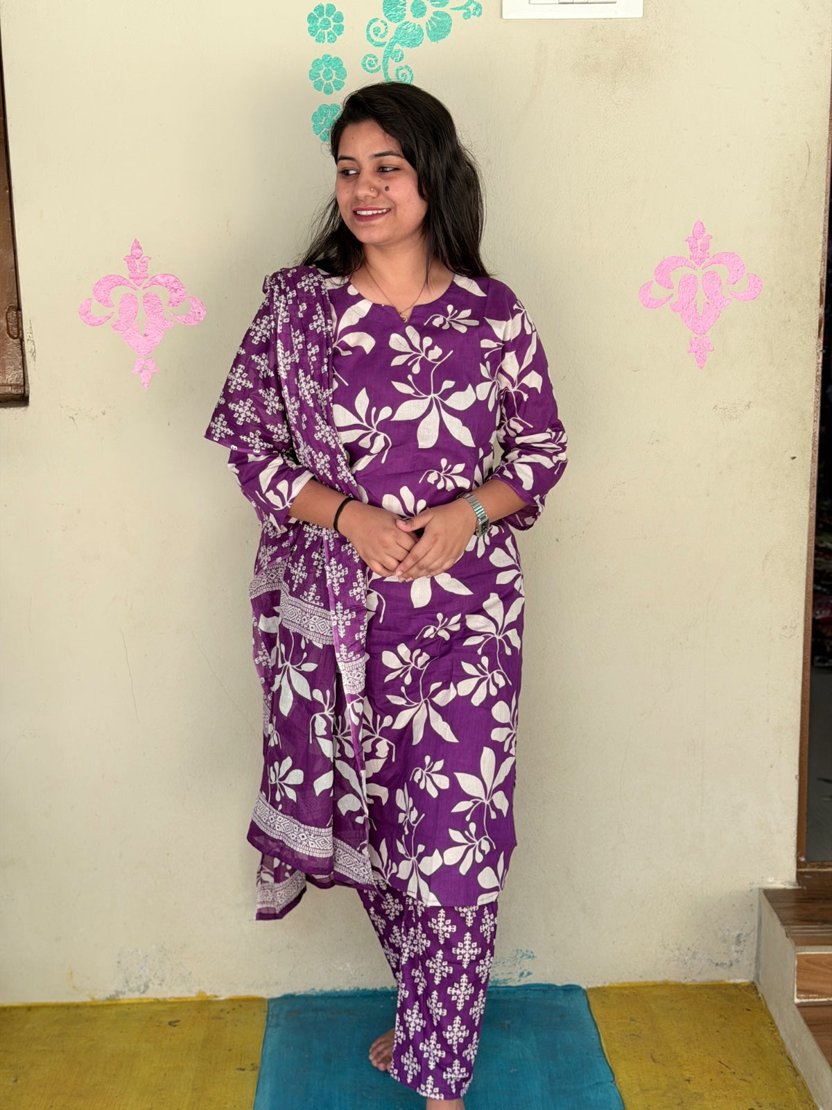 Jaipur Cotton Kurti Set - JKS03 (Check Our Size Chart Before Placing the Order)