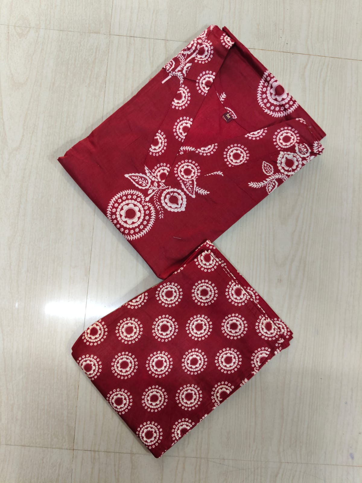 V neck Kurthi with Pant  ALN09