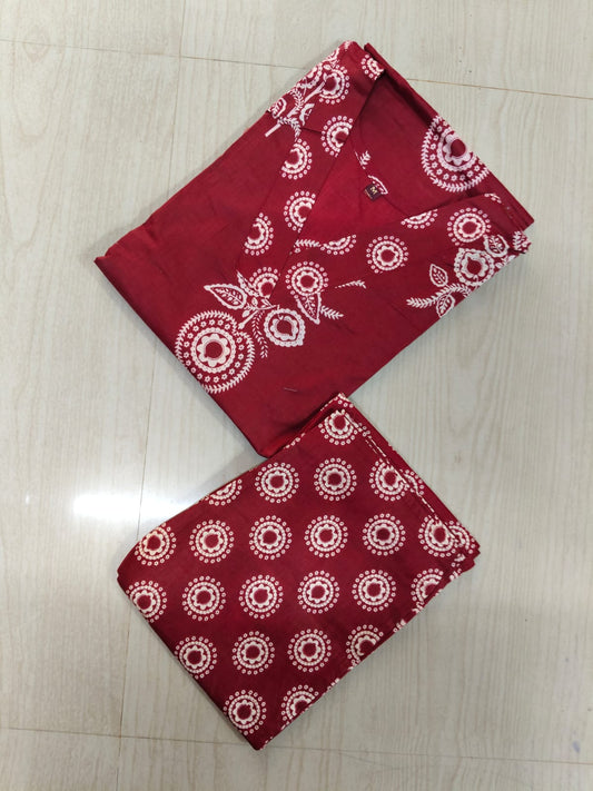 V neck Kurthi with Pant  ALN09