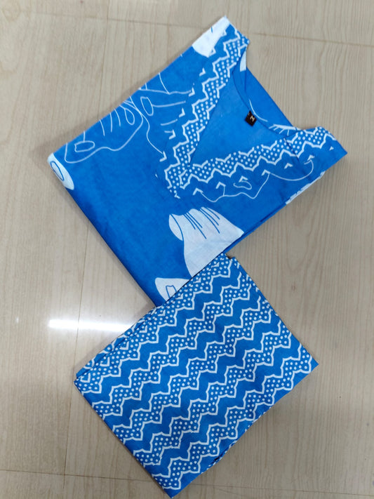 V neck Kurthi with Pant  ALN10