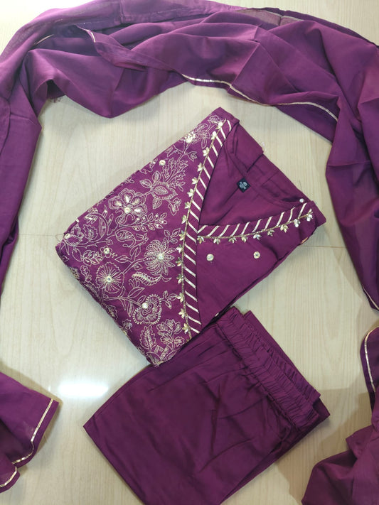 Cotton Floral Anarkali - CA10