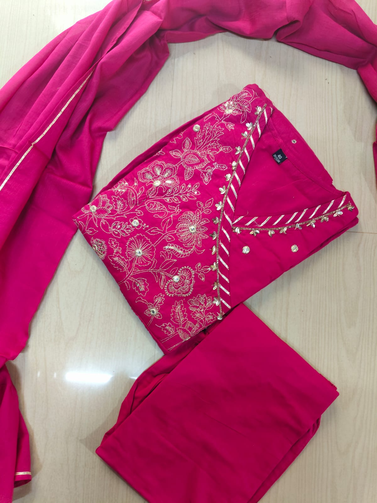 Cotton Floral Anarkali - CA04
