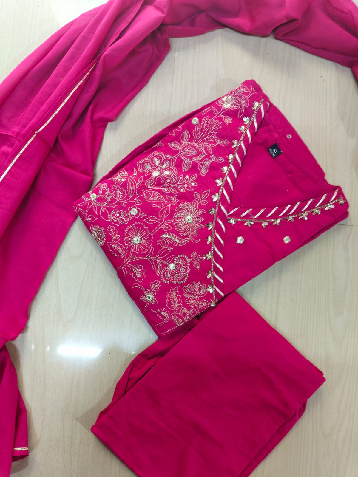 Cotton Floral Anarkali - CA04