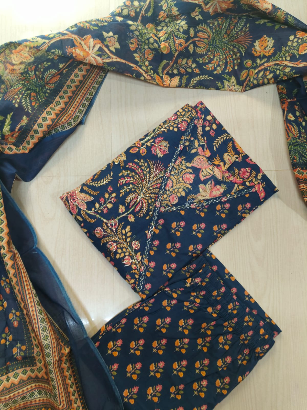 Cotton Floral Anarkali - CA31