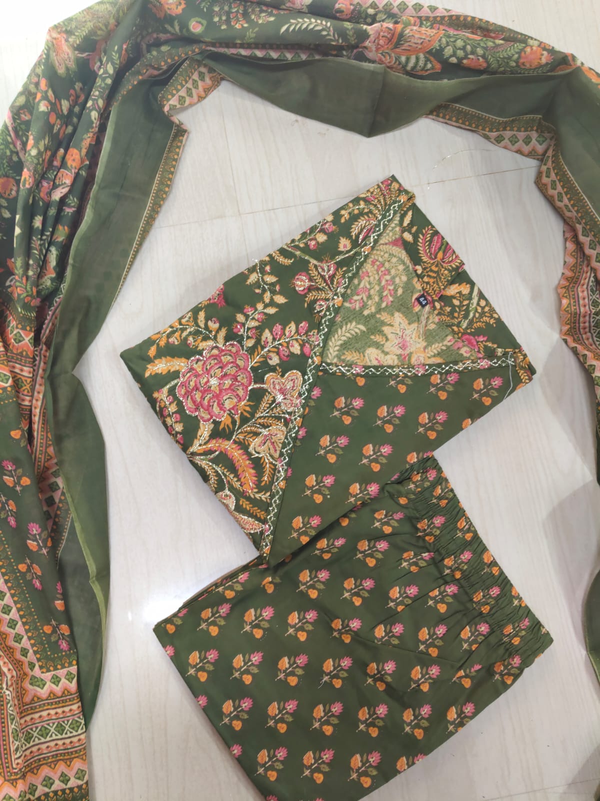 Cotton Floral Anarkali - CA35