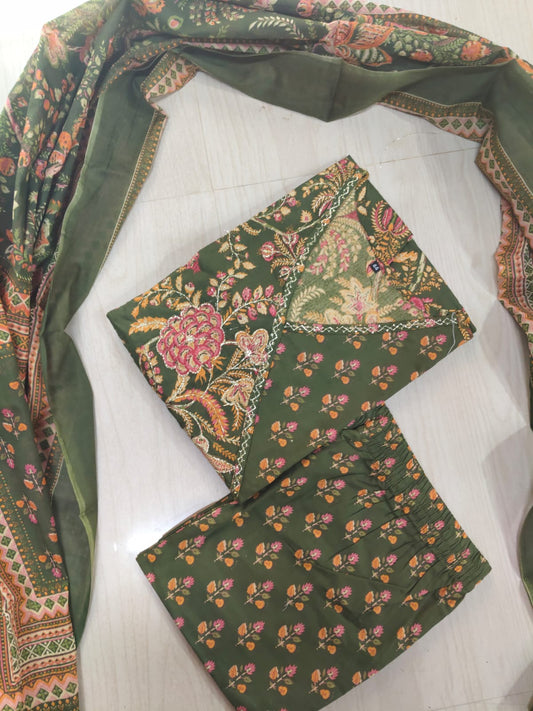 Cotton Floral Anarkali - CA35