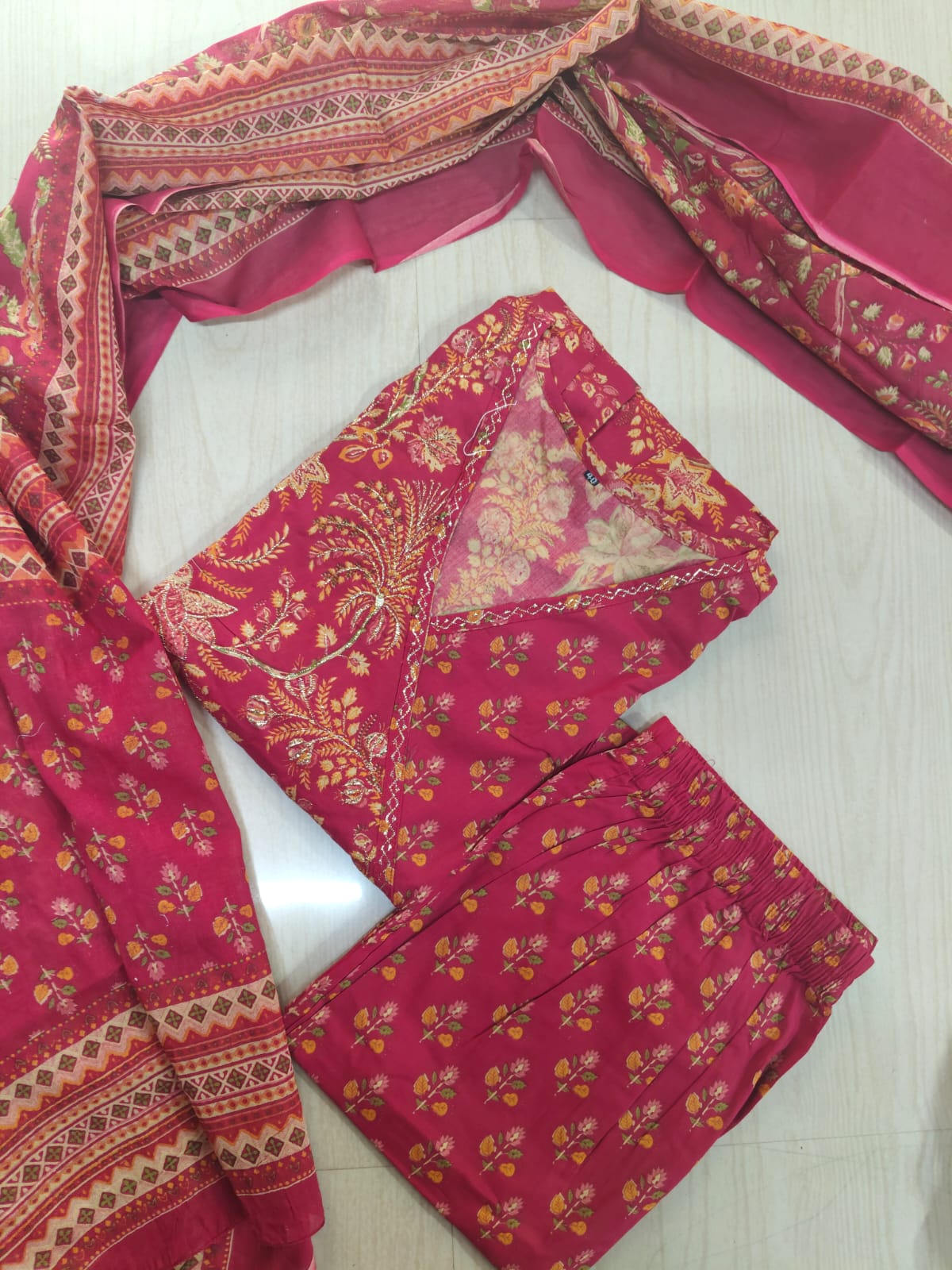 Cotton Floral Anarkali - CA43