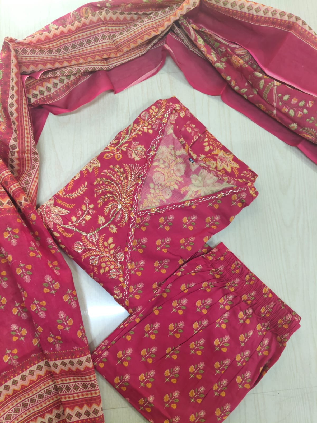 Cotton Floral Anarkali - CA43