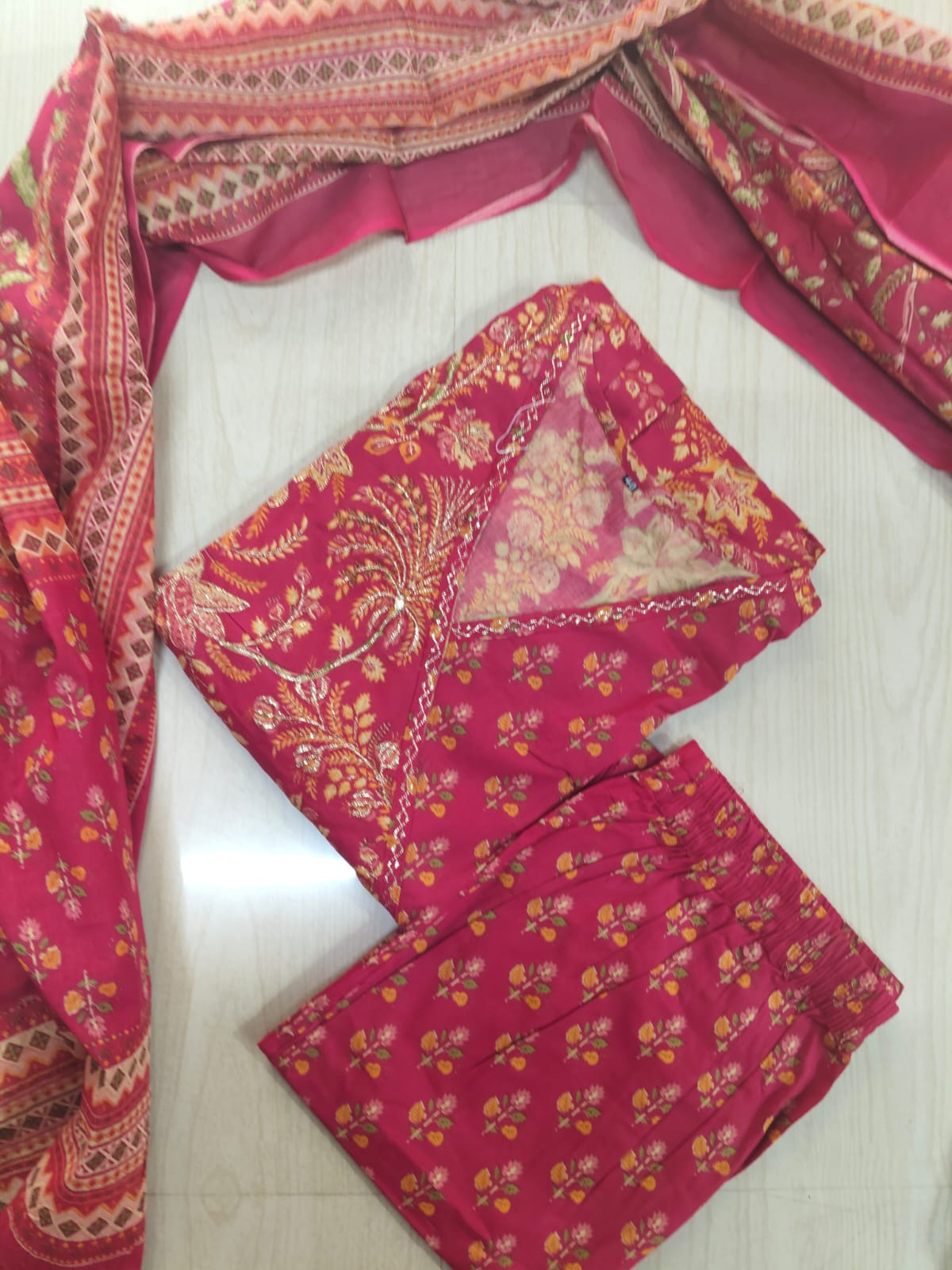 Cotton Floral Anarkali - CA43