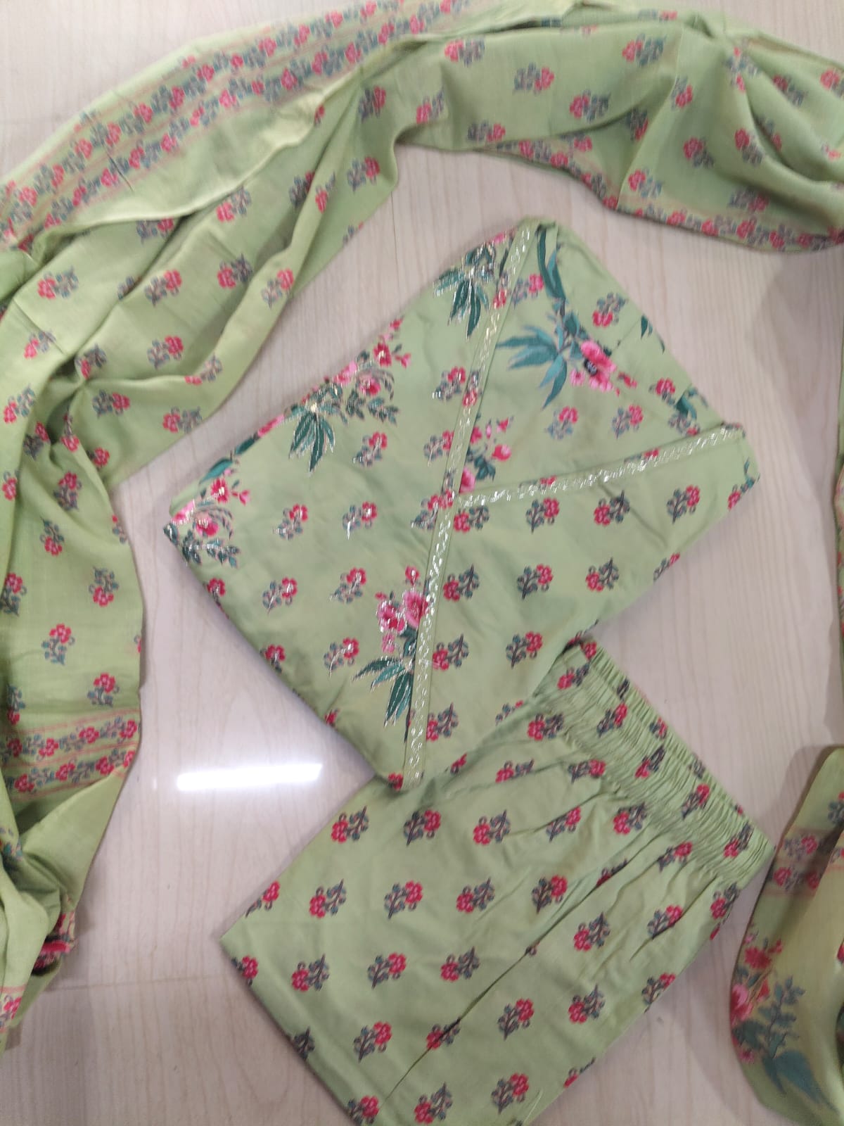 Cotton Floral Anarkali - CA39